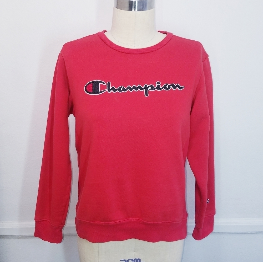 Champion | Signature Red Sweatshirt, size‎ Large